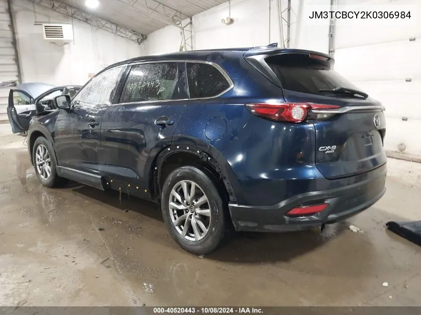 2019 Mazda Cx-9 Touring VIN: JM3TCBCY2K0306984 Lot: 40520443