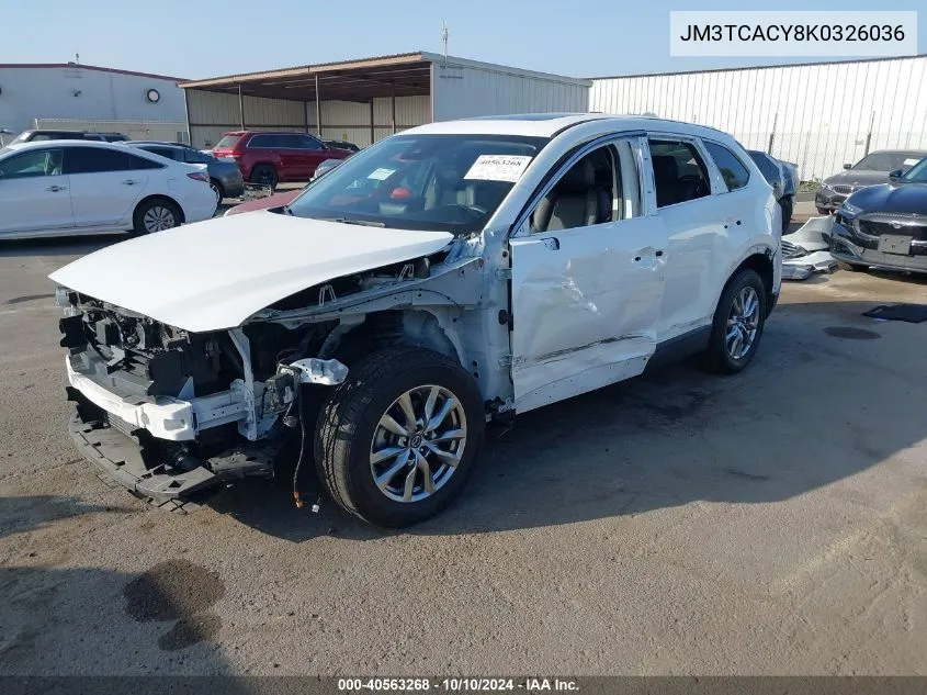 JM3TCACY8K0326036 2019 Mazda Cx-9 Touring