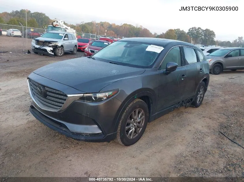 2019 Mazda Cx-9 Touring VIN: JM3TCBCY9K0305900 Lot: 40735792