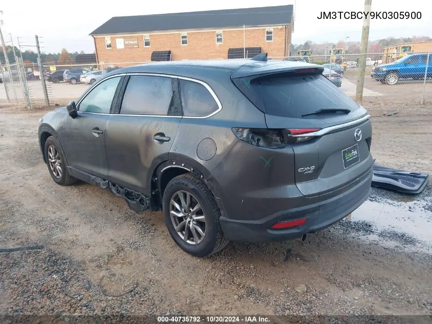 2019 Mazda Cx-9 Touring VIN: JM3TCBCY9K0305900 Lot: 40735792