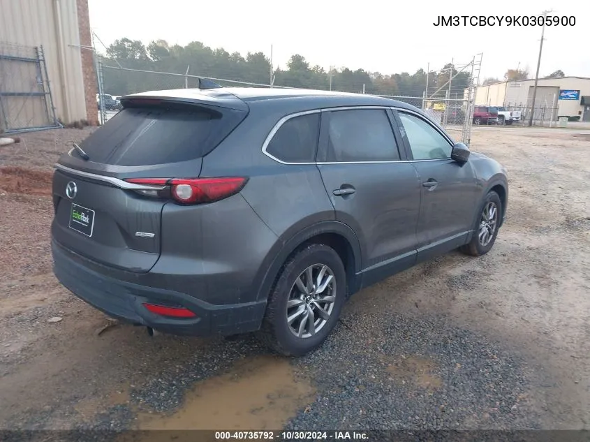 JM3TCBCY9K0305900 2019 Mazda Cx-9 Touring