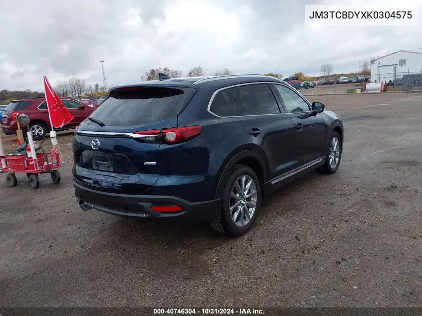 2019 Mazda Cx-9 Grand Touring VIN: JM3TCBDYXK0304575 Lot: 40746304