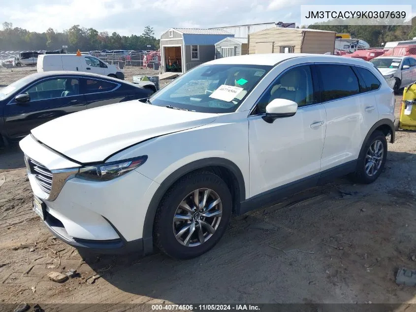 JM3TCACY9K0307639 2019 Mazda Cx-9 Touring