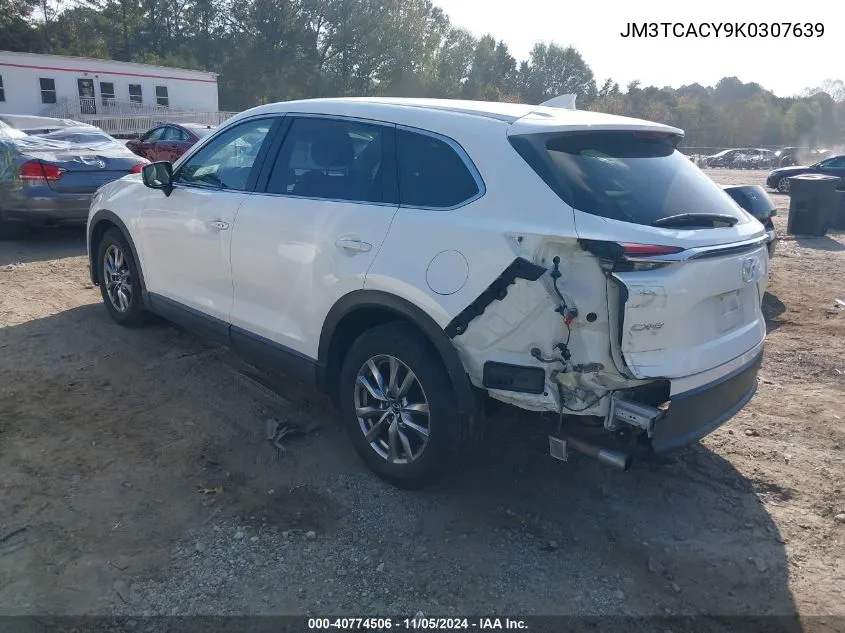 JM3TCACY9K0307639 2019 Mazda Cx-9 Touring