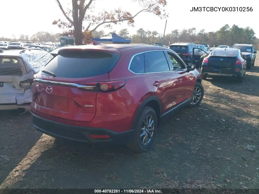 2019 Mazda Cx-9 Touring VIN: JM3TCBCY0K0310256 Lot: 40782281