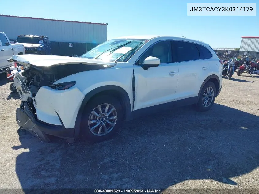 2019 Mazda Cx-9 Touring VIN: JM3TCACY3K0314179 Lot: 40809523