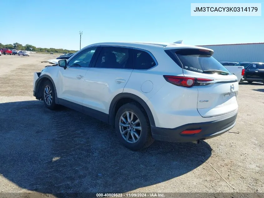 2019 Mazda Cx-9 Touring VIN: JM3TCACY3K0314179 Lot: 40809523