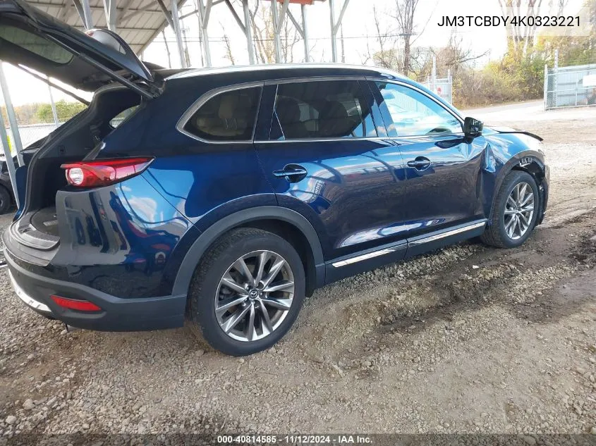 2019 Mazda Cx-9 Grand Touring VIN: JM3TCBDY4K0323221 Lot: 40814585