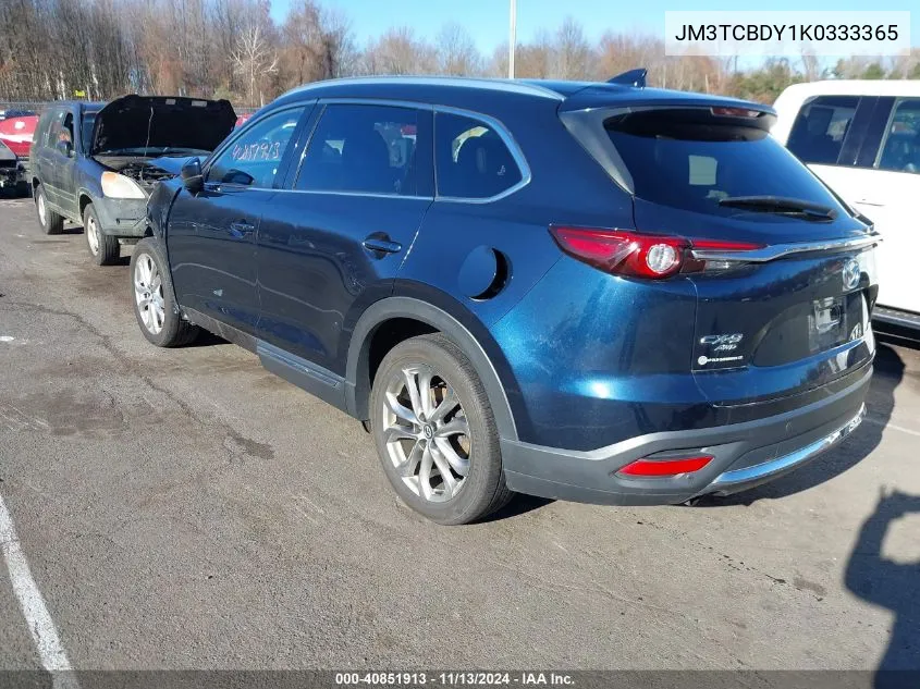 2019 Mazda Cx-9 Grand Touring VIN: JM3TCBDY1K0333365 Lot: 40851913