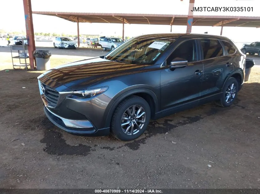 2019 Mazda Cx-9 Sport VIN: JM3TCABY3K0335101 Lot: 40870989