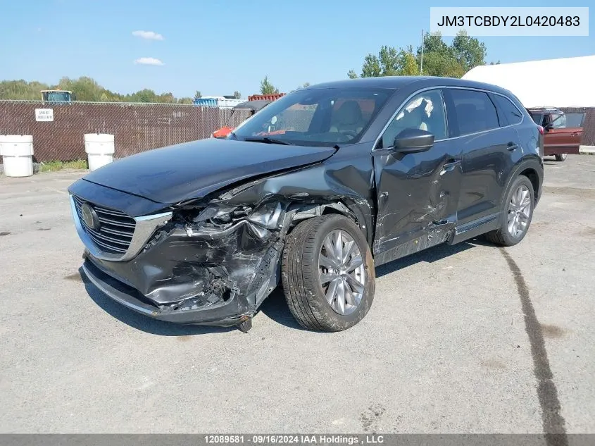 2020 Mazda Cx-9 VIN: JM3TCBDY2L0420483 Lot: 12089581