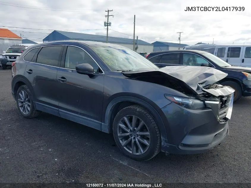 2020 Mazda Cx-9 VIN: JM3TCBCY2L0417939 Lot: 12150072