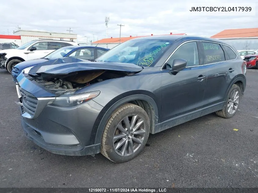 2020 Mazda Cx-9 VIN: JM3TCBCY2L0417939 Lot: 12150072