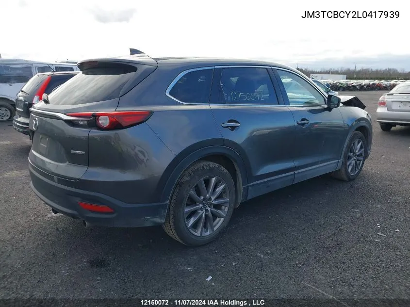 2020 Mazda Cx-9 VIN: JM3TCBCY2L0417939 Lot: 12150072