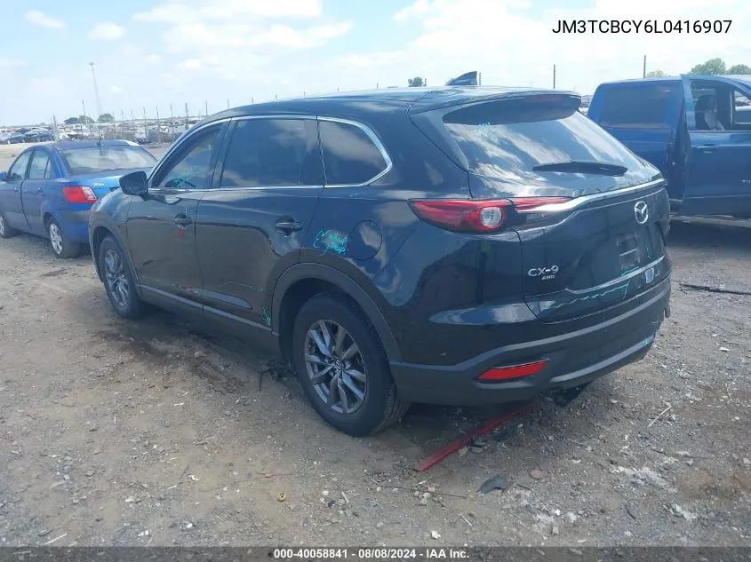 2020 Mazda Cx-9 Touring VIN: JM3TCBCY6L0416907 Lot: 40058841