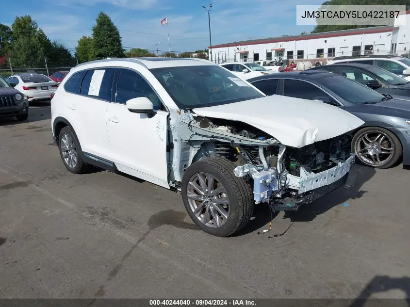 2020 Mazda Cx-9 Grand Touring VIN: JM3TCADY5L0422187 Lot: 40244040