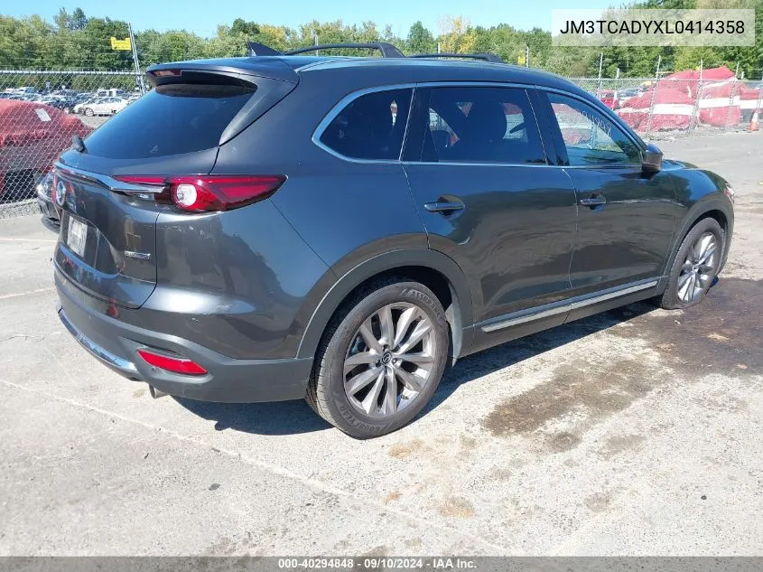 2020 Mazda Cx-9 Grand Touring VIN: JM3TCADYXL0414358 Lot: 40294848