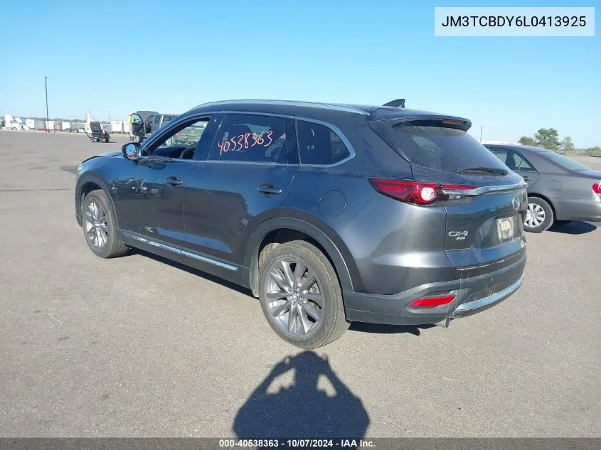 2020 Mazda Cx-9 Grand Touring VIN: JM3TCBDY6L0413925 Lot: 40538363