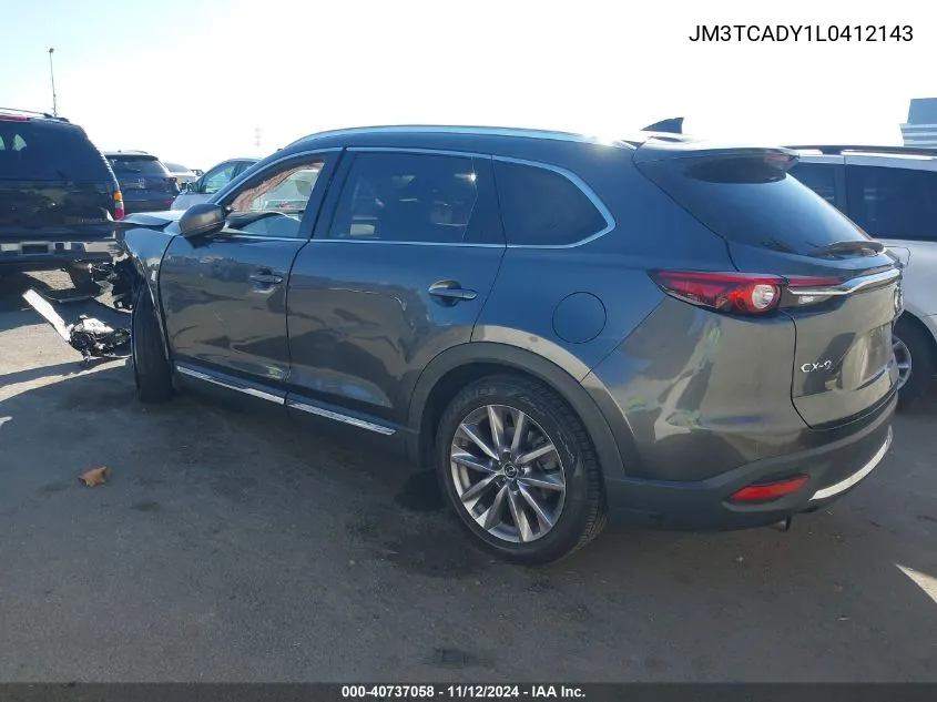 2020 Mazda Cx-9 Grand Touring VIN: JM3TCADY1L0412143 Lot: 40737058