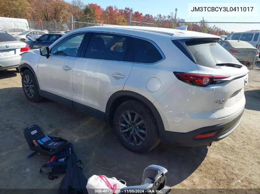 2020 Mazda Cx-9 Touring VIN: JM3TCBCY3L0411017 Lot: 40770205