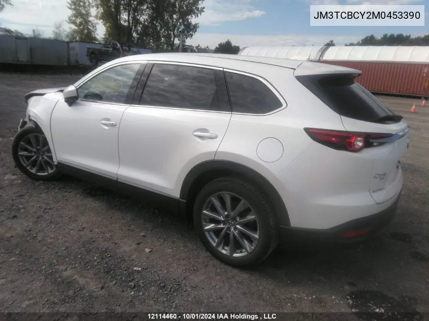 2021 Mazda Cx-9 VIN: JM3TCBCY2M0453390 Lot: 12114460