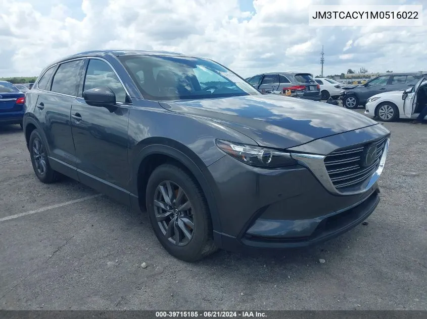 2021 Mazda Cx-9 Touring VIN: JM3TCACY1M0516022 Lot: 39715185