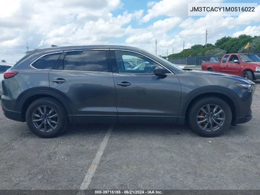 2021 Mazda Cx-9 Touring VIN: JM3TCACY1M0516022 Lot: 39715185