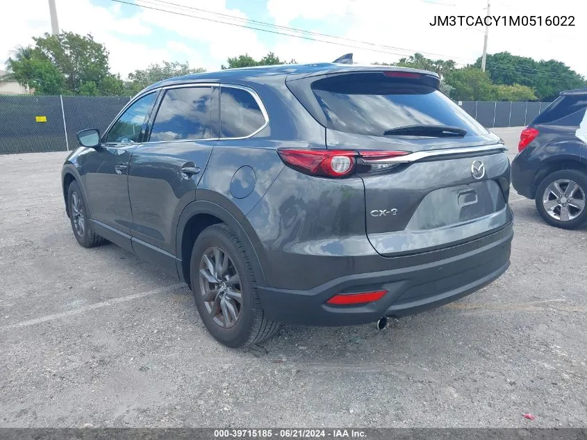 2021 Mazda Cx-9 Touring VIN: JM3TCACY1M0516022 Lot: 39715185