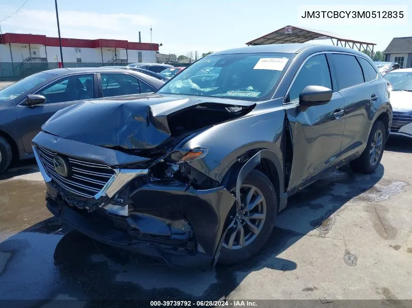 2021 Mazda Cx-9 Touring VIN: JM3TCBCY3M0512835 Lot: 39739792