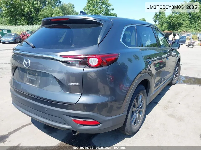 2021 Mazda Cx-9 Touring VIN: JM3TCBCY3M0512835 Lot: 39739792