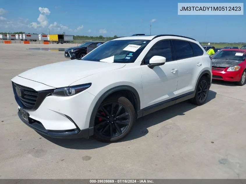 2021 Mazda Cx-9 Grand Touring VIN: JM3TCADY1M0512423 Lot: 39839869