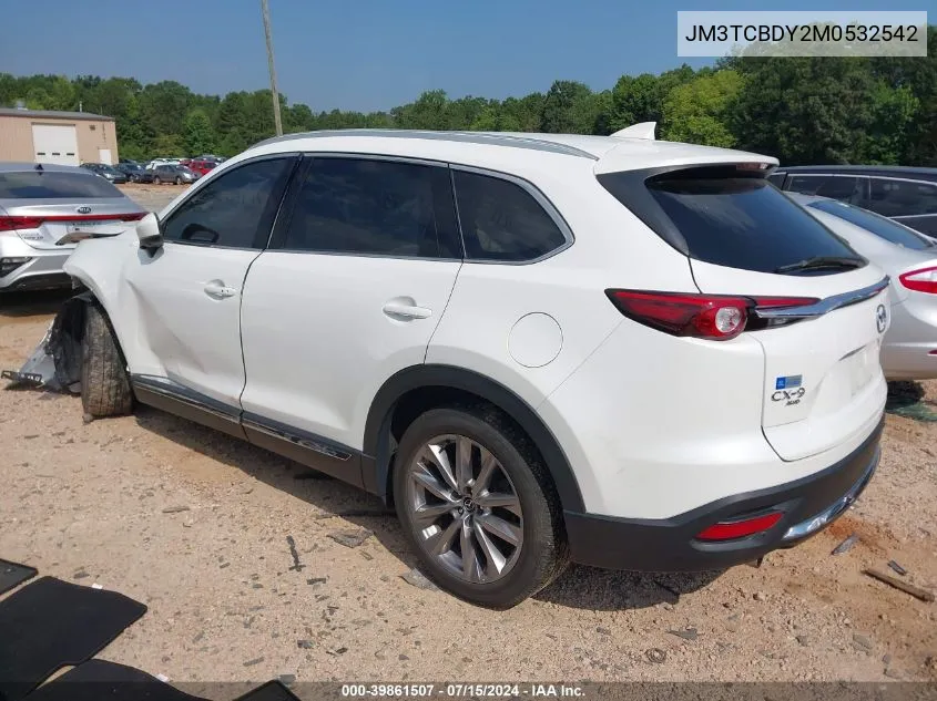 2021 Mazda Cx-9 Grand Touring VIN: JM3TCBDY2M0532542 Lot: 39861507