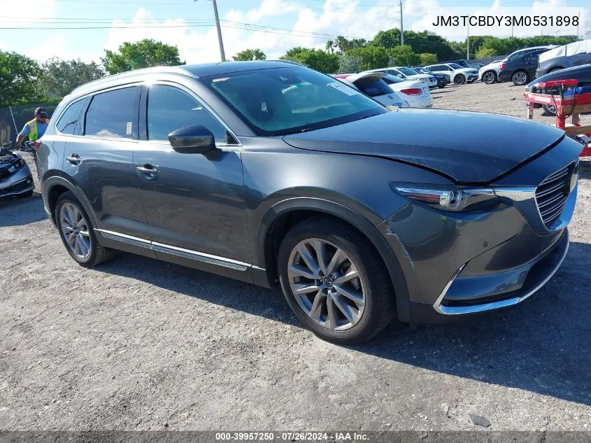 2021 Mazda Cx-9 Grand Touring VIN: JM3TCBDY3M0531898 Lot: 39957250