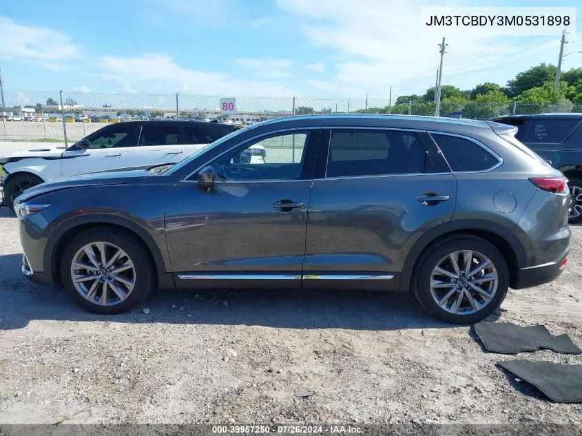 2021 Mazda Cx-9 Grand Touring VIN: JM3TCBDY3M0531898 Lot: 39957250