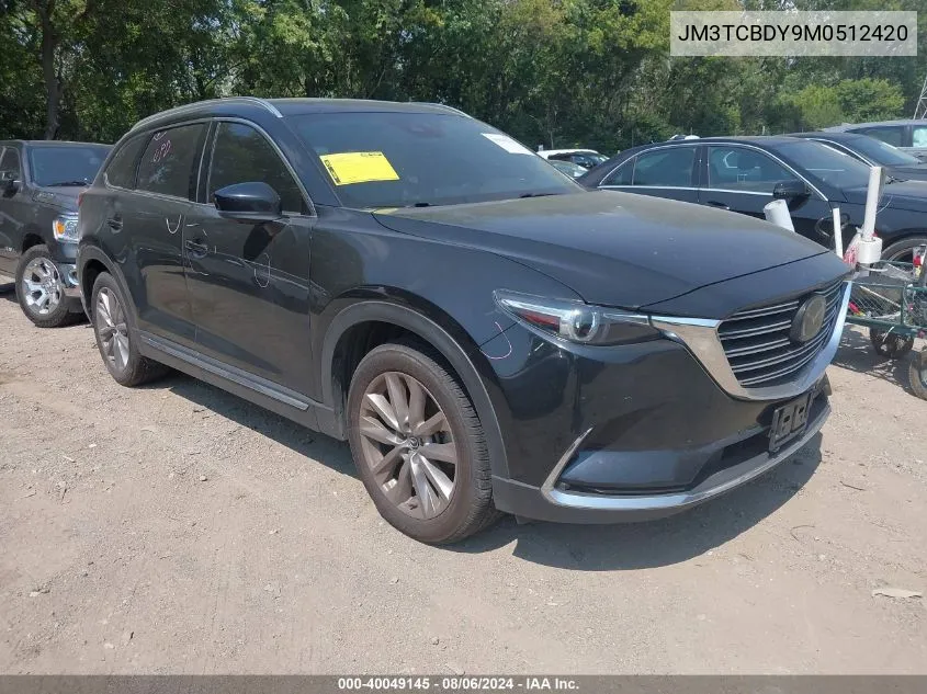 2021 Mazda Cx-9 Grand Touring VIN: JM3TCBDY9M0512420 Lot: 40049145