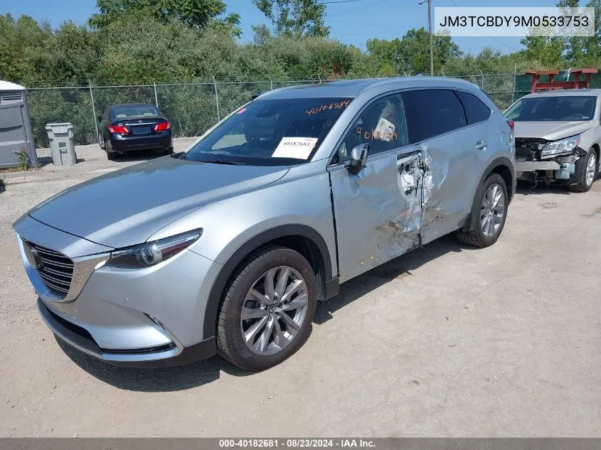 2021 Mazda Cx-9 Grand Touring VIN: JM3TCBDY9M0533753 Lot: 40182681