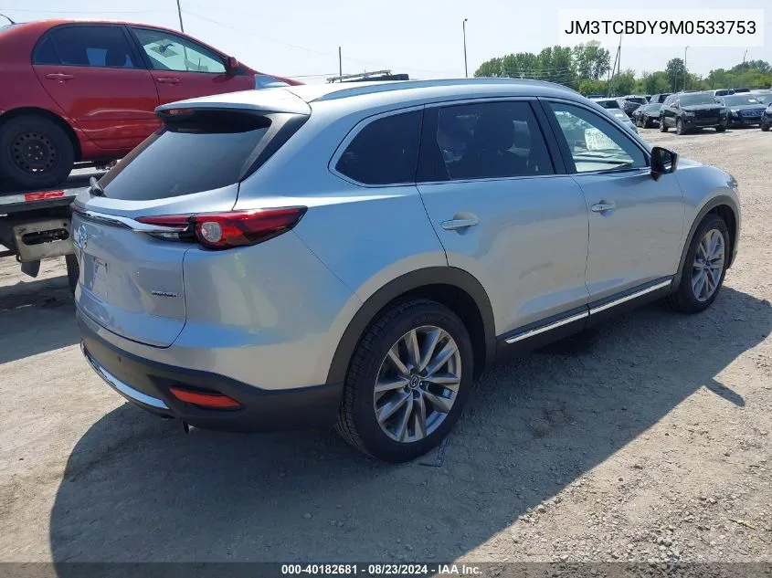 2021 Mazda Cx-9 Grand Touring VIN: JM3TCBDY9M0533753 Lot: 40182681