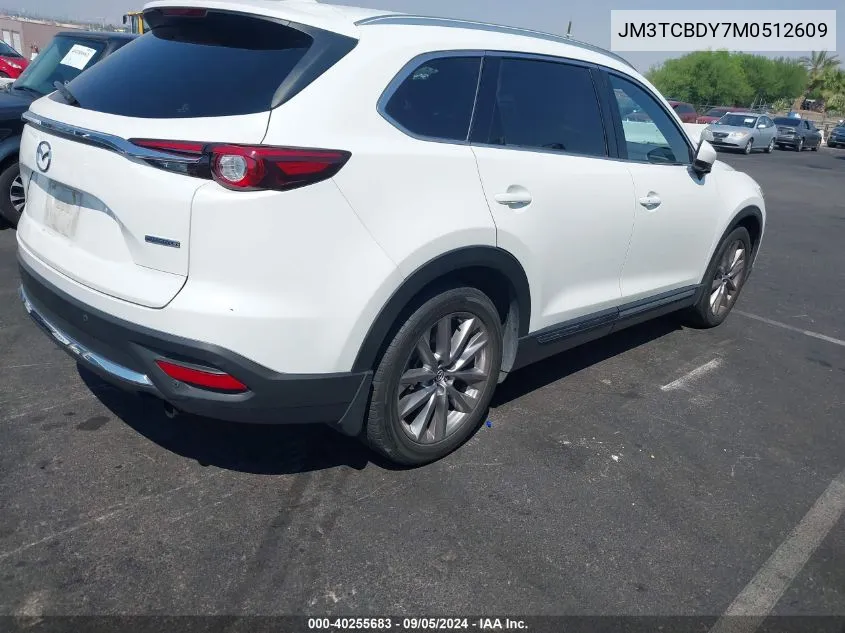 2021 Mazda Cx-9 Grand Touring VIN: JM3TCBDY7M0512609 Lot: 40255683