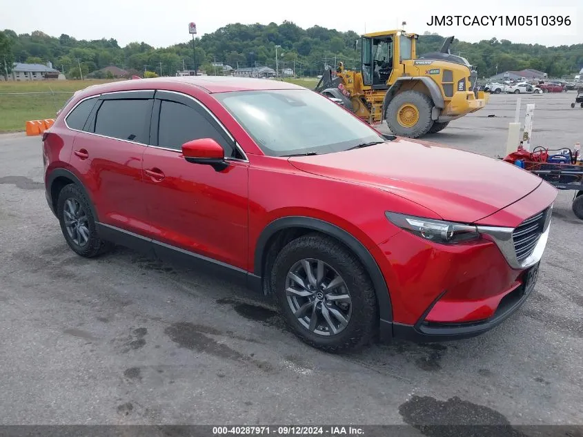 2021 Mazda Cx-9 Touring VIN: JM3TCACY1M0510396 Lot: 40287971