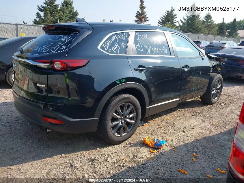 2021 Mazda Cx-9 Sport VIN: JM3TCBBYXM0525177 Lot: 40298797