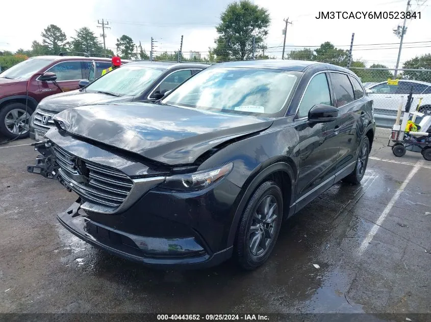 2021 Mazda Cx-9 Touring VIN: JM3TCACY6M0523841 Lot: 40443652