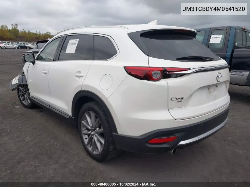 2021 Mazda Cx-9 Grand Touring VIN: JM3TCBDY4M0541520 Lot: 40486005