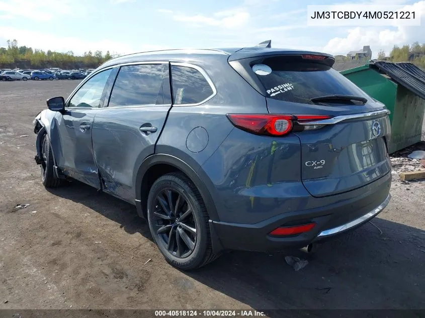 2021 Mazda Cx-9 Carbon Edition VIN: JM3TCBDY4M0521221 Lot: 40518124