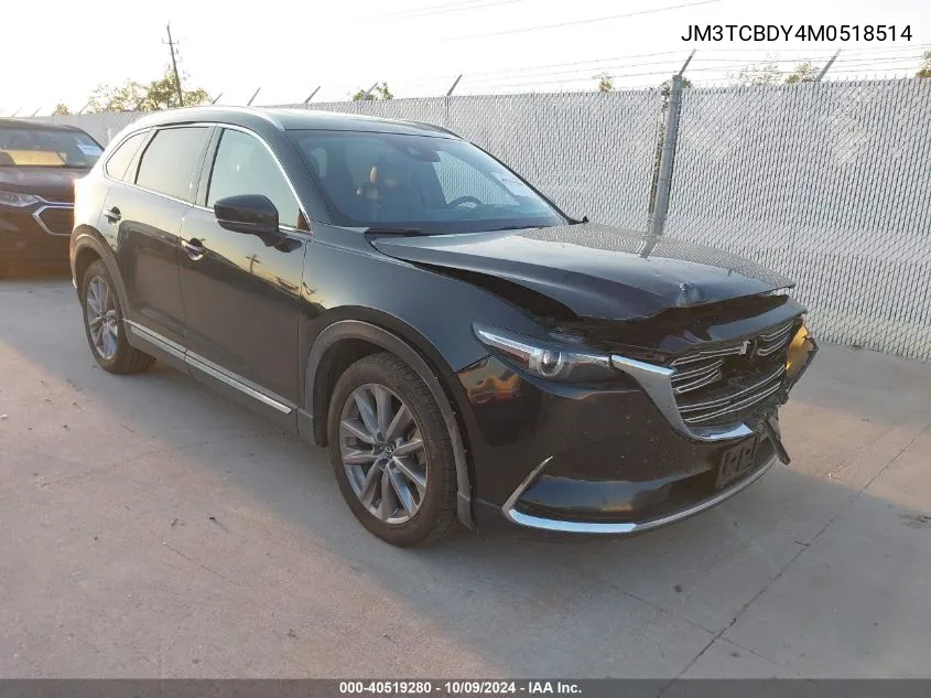 2021 Mazda Cx-9 Grand Touring VIN: JM3TCBDY4M0518514 Lot: 40519280