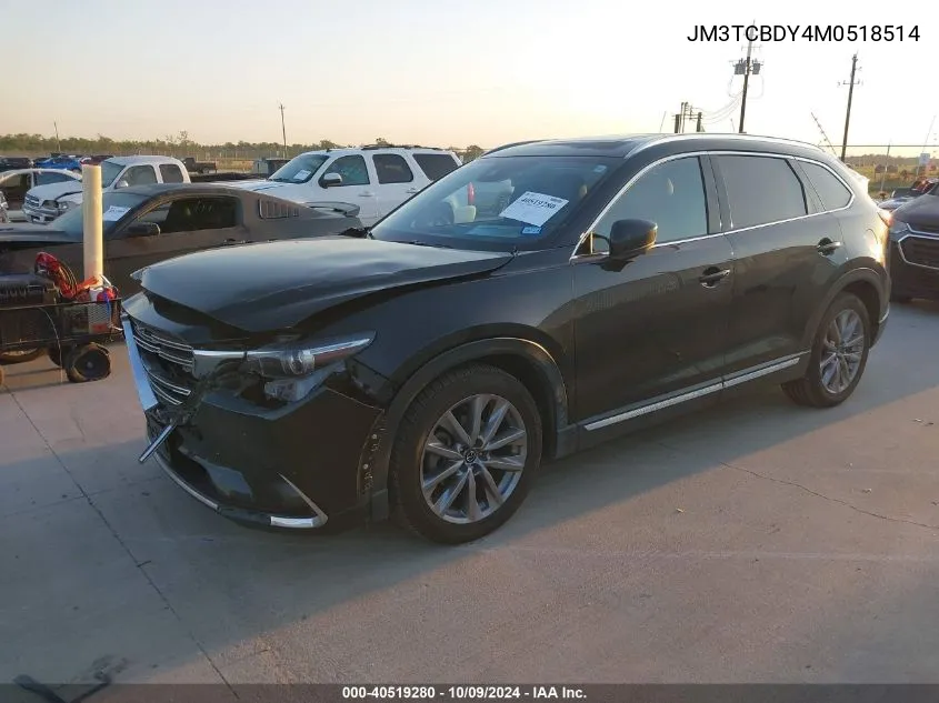 2021 Mazda Cx-9 Grand Touring VIN: JM3TCBDY4M0518514 Lot: 40519280