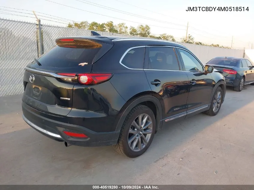 2021 Mazda Cx-9 Grand Touring VIN: JM3TCBDY4M0518514 Lot: 40519280