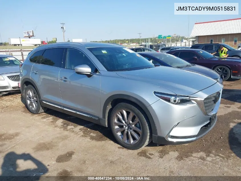 2021 Mazda Cx-9 Grand Touring VIN: JM3TCADY9M0515831 Lot: 40547234