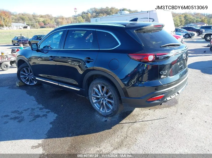 2021 Mazda Cx-9 Grand Touring VIN: JM3TCBDY6M0513069 Lot: 40795125