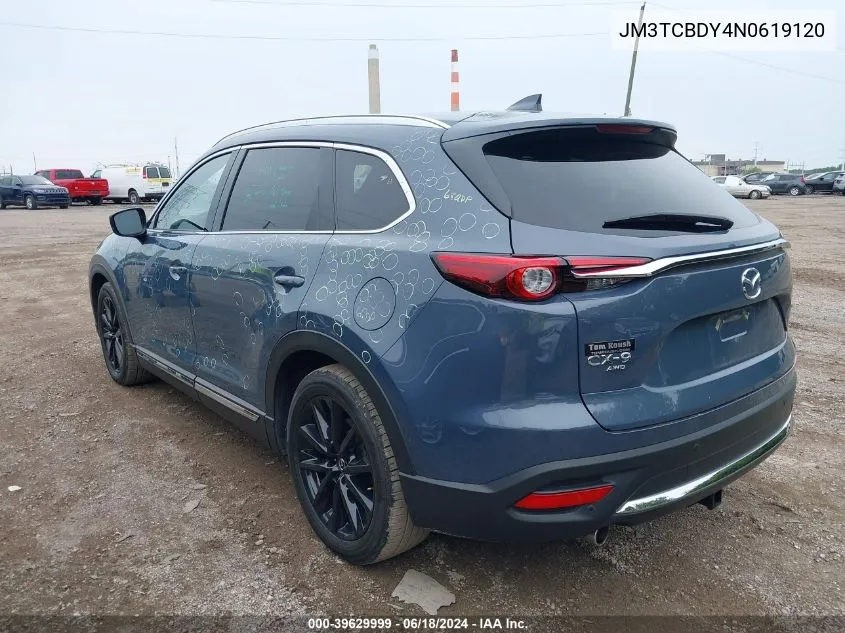 2022 Mazda Cx-9 Carbon Edition VIN: JM3TCBDY4N0619120 Lot: 39629999