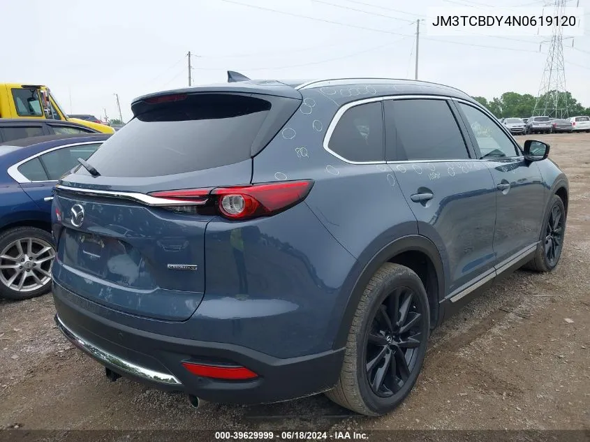 2022 Mazda Cx-9 Carbon Edition VIN: JM3TCBDY4N0619120 Lot: 39629999